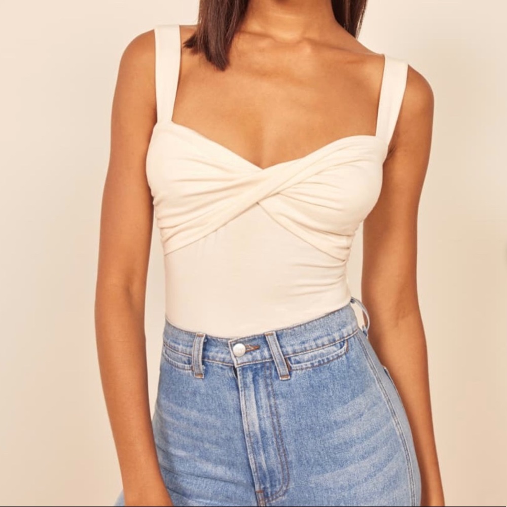 White Anine Reformation Top!